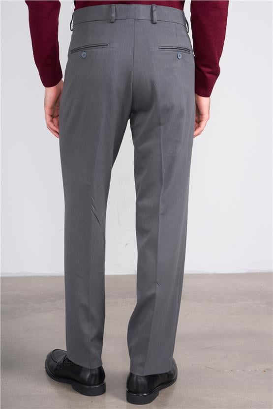 Erpant 8 Gri Erkek Poliviskon Gabardin Regular Pantolon