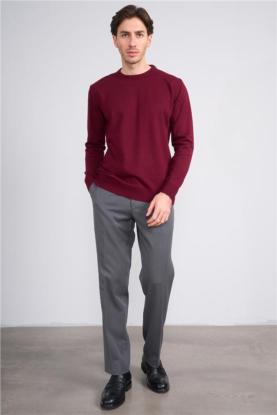 Erpant 8 Gri Erkek Poliviskon Gabardin Regular Pantolon