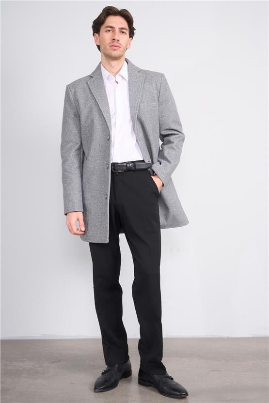 Erpant 8 Siyah Erkek Poliviskon Gabardin Regular Pantolon