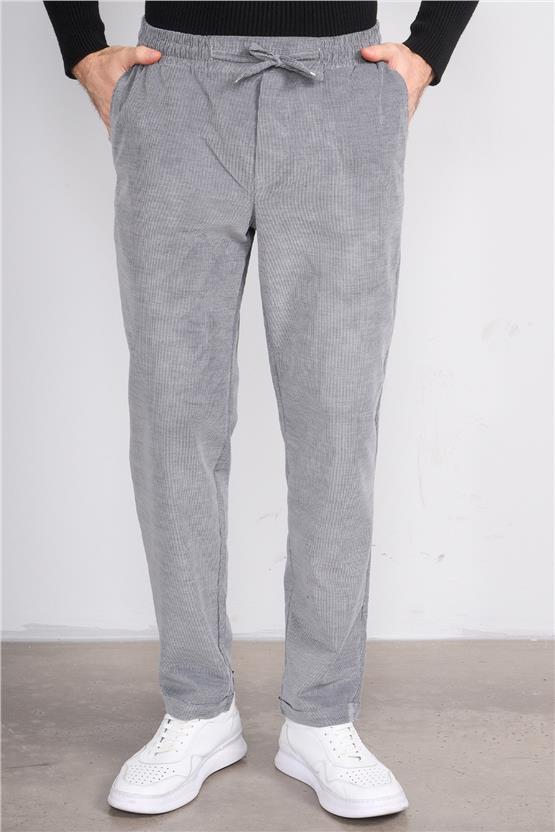 Erpant Normal Kalıp Gri Jogger Pantolon