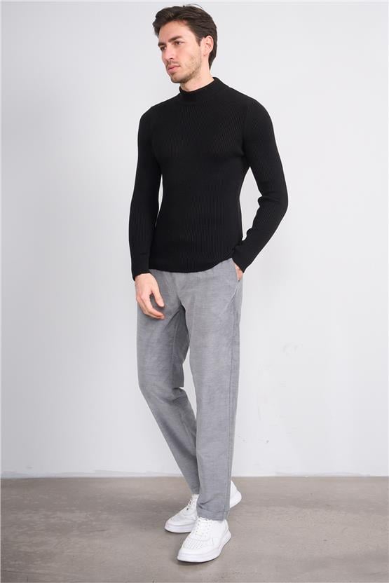 Erpant Normal Kalıp Gri Jogger Pantolon