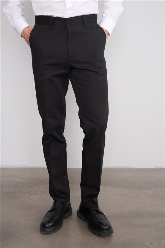 Erpant Regular Gabardin Siyah Pantolon