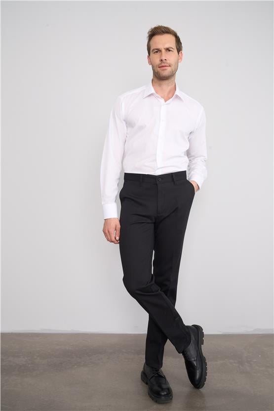 Erpant Regular Gabardin Siyah Pantolon