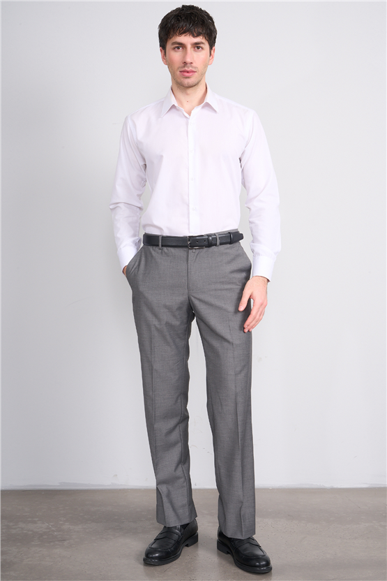 Erpant Y26 Klasik Düz İthal Poliviskon Pantolon Gri 44-54