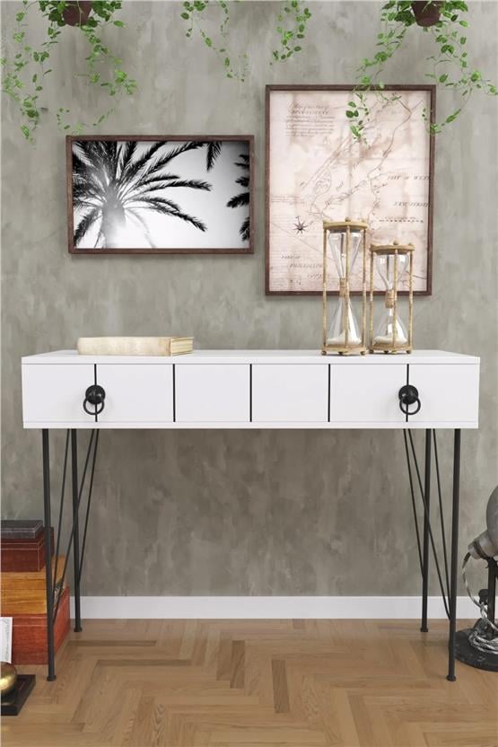 Evdemo Asia Çekmeceli Dresuar Beyaz