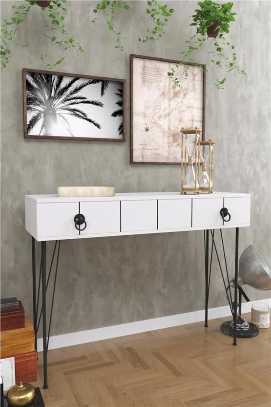 Evdemo Asia Çekmeceli Dresuar Beyaz