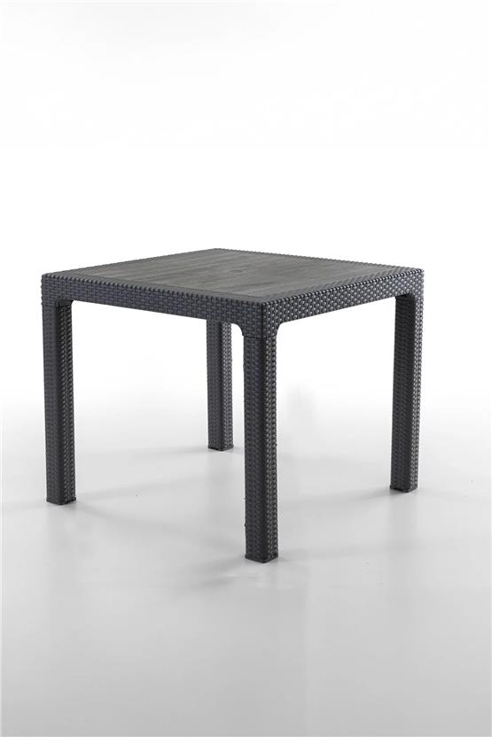 Evdemo Bamboo 2 Kişilik Rattan Masa Sandalye Takımı Siyah