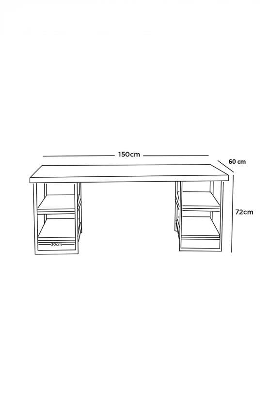 Evdemo Buket Çalışma Masası Siyah