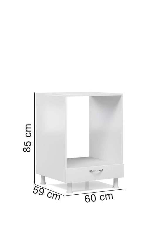 Evdemo Çekmeceli Ankastre Fırın Mutfak Dolabı