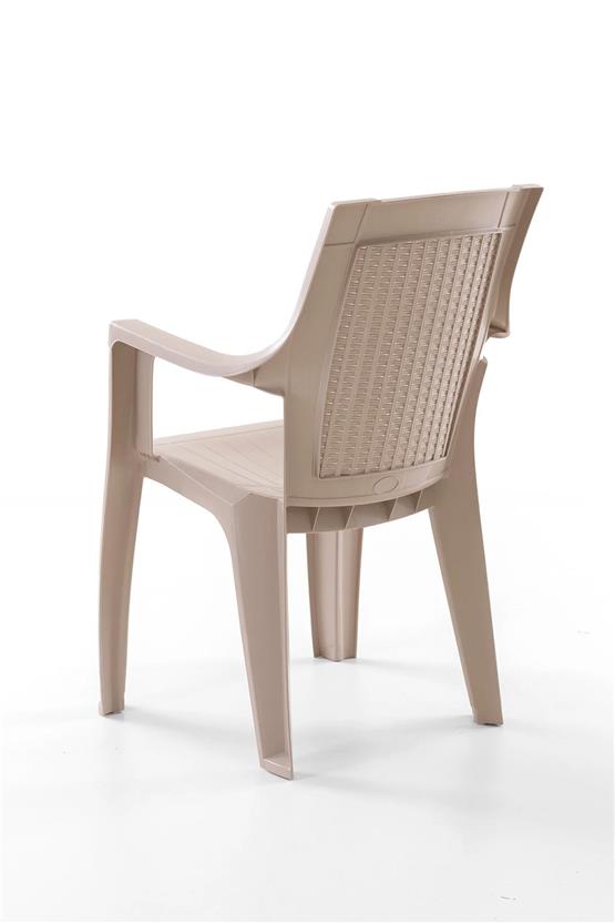 Evdemo Efes 4lü Rattan Sandalye Cappuccino
