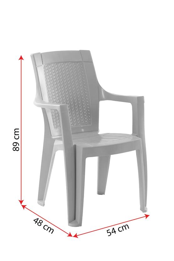 Evdemo Efes 6 Kişilik Rattan Masa Sandalye Takımı Siyah