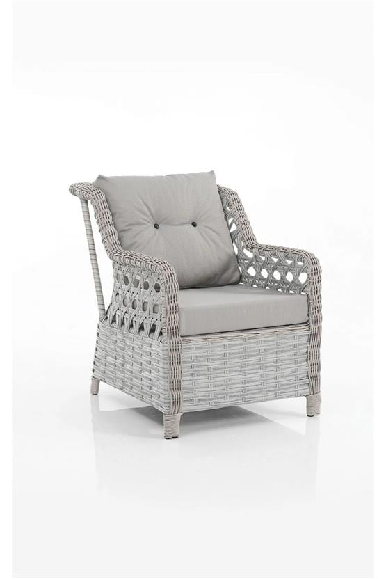 Evdemo Eren Rattan Bahçe Balkon Takımı 2+1+1 Gri