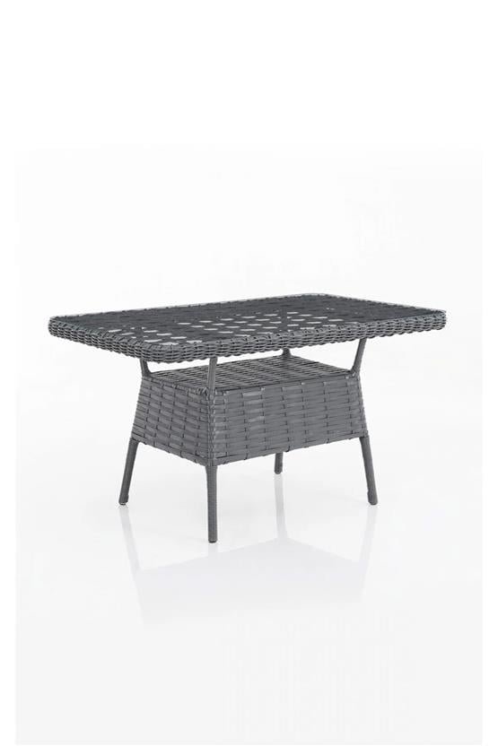 Evdemo Eren Rattan Bahçe Balkon Takımı 2+1+1 Antrasit
