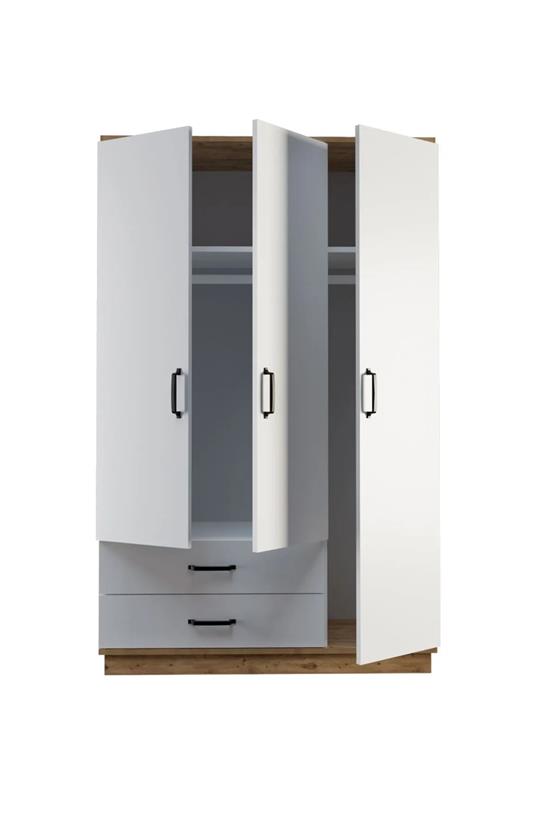 Evdemo Erna 3 Kapak 2 Çekmeceli Gardırop Atlantik Çam