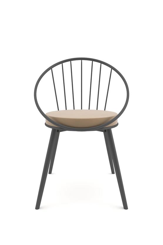 Evdemo Eylül Metal Tel Sandalye Antrasit Gri