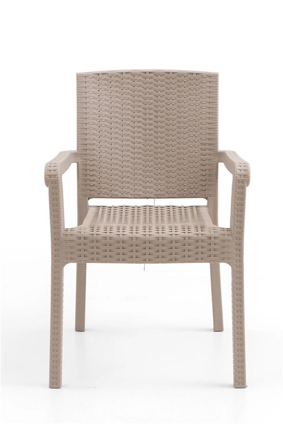 Evdemo King 4lü Rattan Sandalye Cappuccino