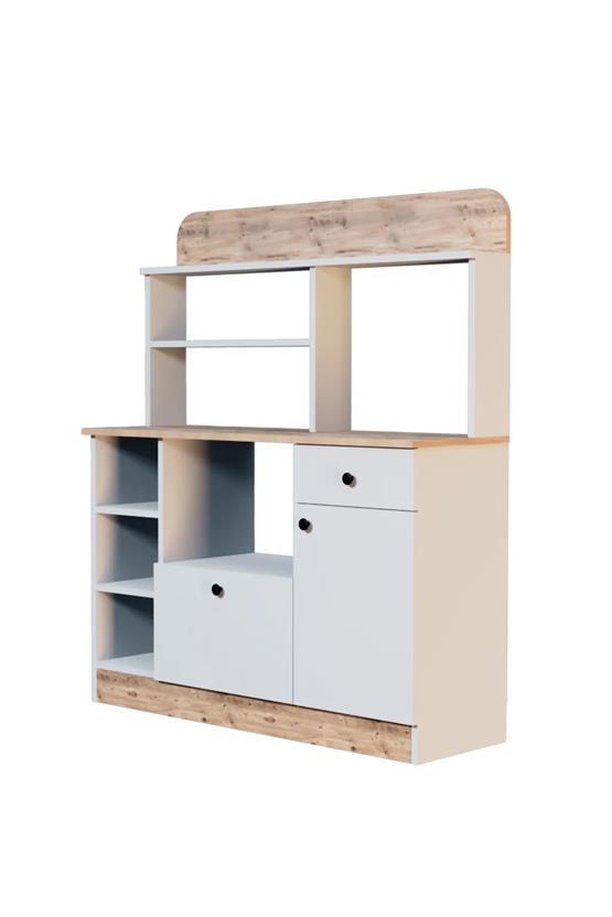 Evdemo Latte Çok Amaçlı Dolap Kahve Köşesi Atlantik Çam