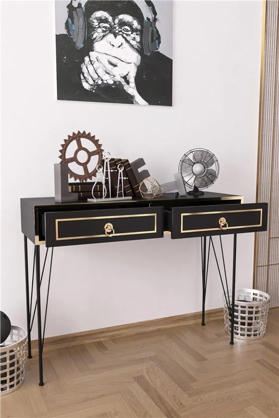 Evdemo London Lüx Dresuar Siyah