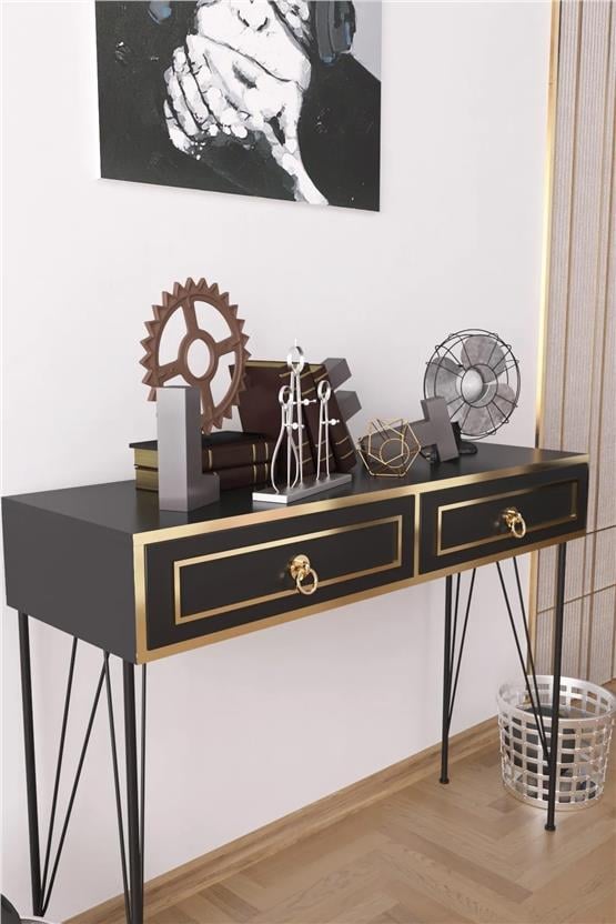 Evdemo London Lüx Dresuar Siyah