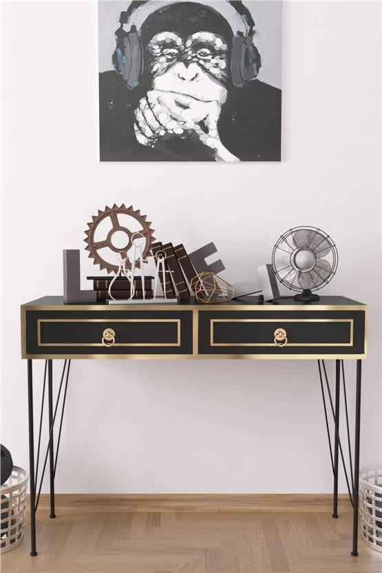 Evdemo London Lüx Dresuar Siyah