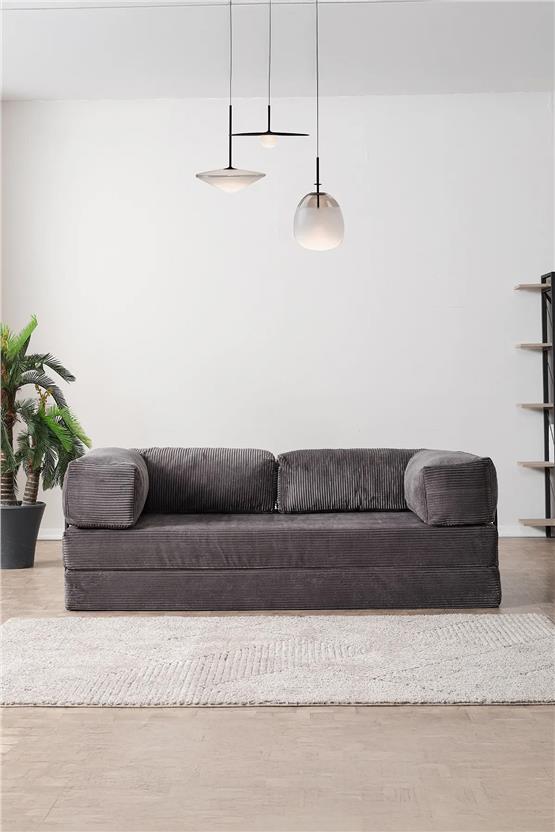 Evdemo Lounge Aktivite Koltuğu Çok Amaçlı Koltuk Yatak Antrasit