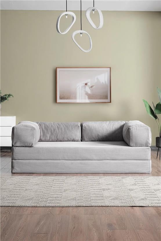 Evdemo Lounge Aktivite Koltuğu Çok Amaçlı Koltuk Yatak Gri