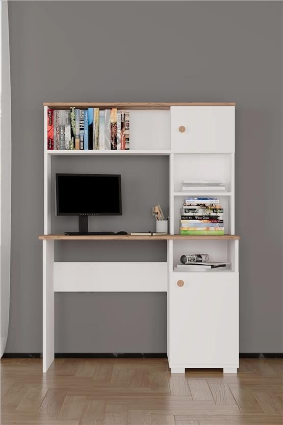 Evdemo Meta Çalışma Masası Atlantik Çam Beyaz