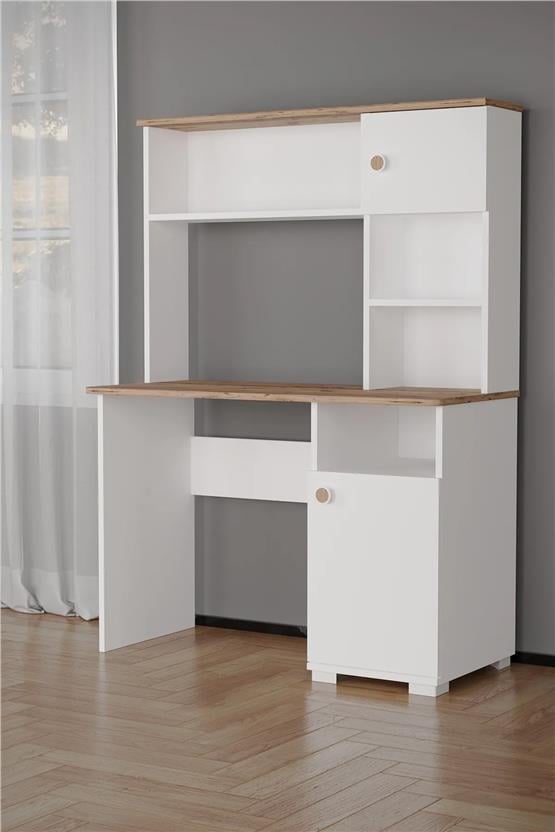 Evdemo Meta Çalışma Masası Atlantik Çam Beyaz