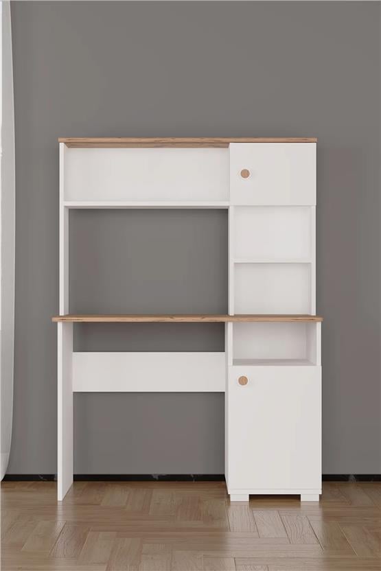 Evdemo Meta Çalışma Masası Atlantik Çam Beyaz