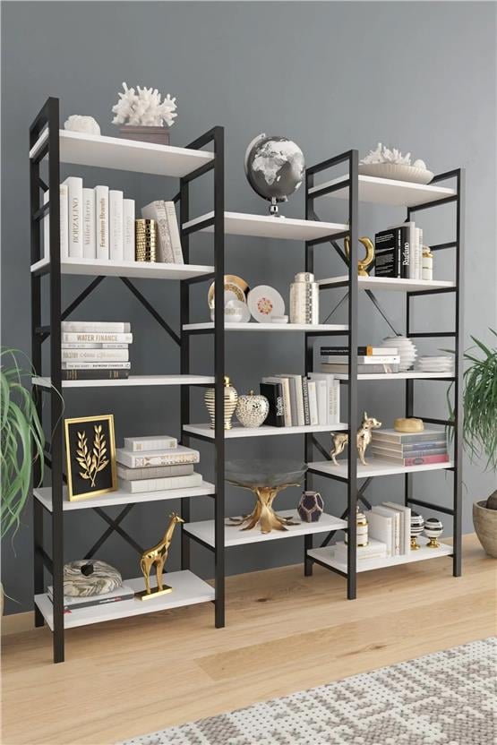 Evdemo Oertha Kitaplık - Beyaz