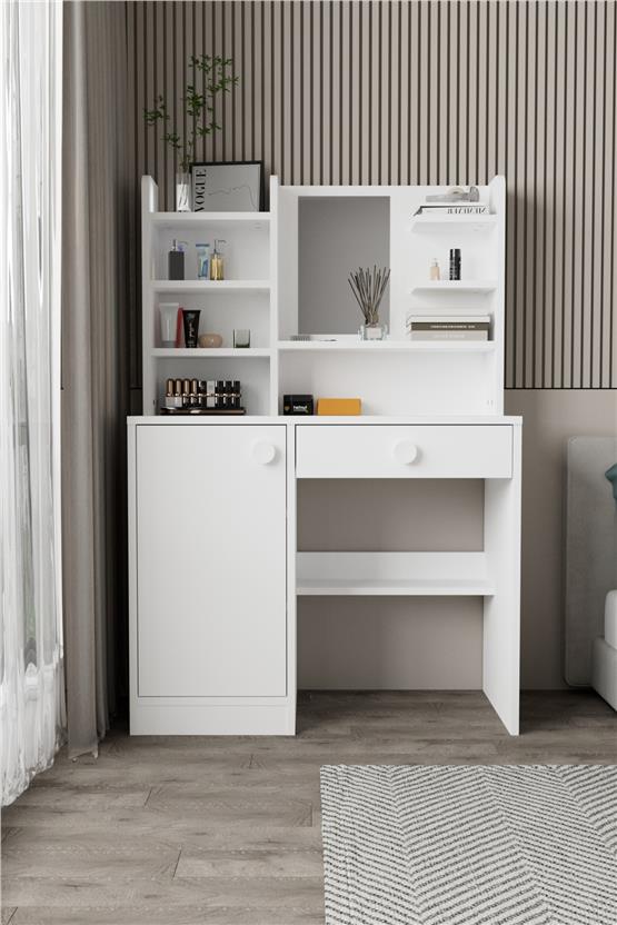 Evdemo Orkide Makyaj Masası Beyaz