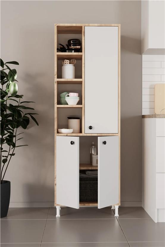 Evdemo Selen Çok Amaçlı Mutfak Banyo Dolabı Atlantik Çam