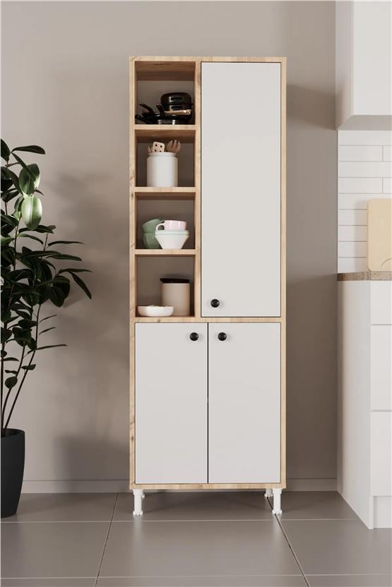 Evdemo Selen Çok Amaçlı Mutfak Banyo Dolabı Atlantik Çam