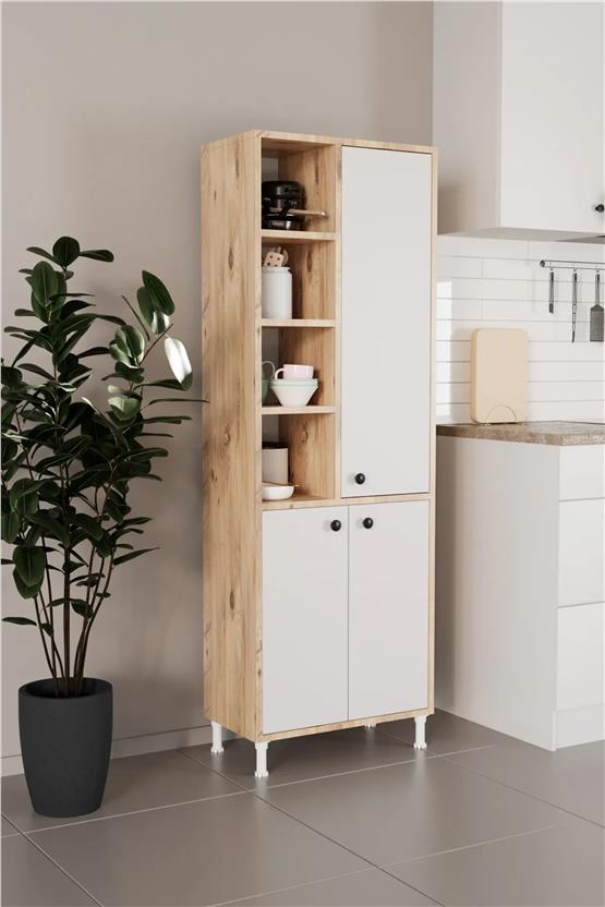 Evdemo Selen Çok Amaçlı Mutfak Banyo Dolabı Atlantik Çam