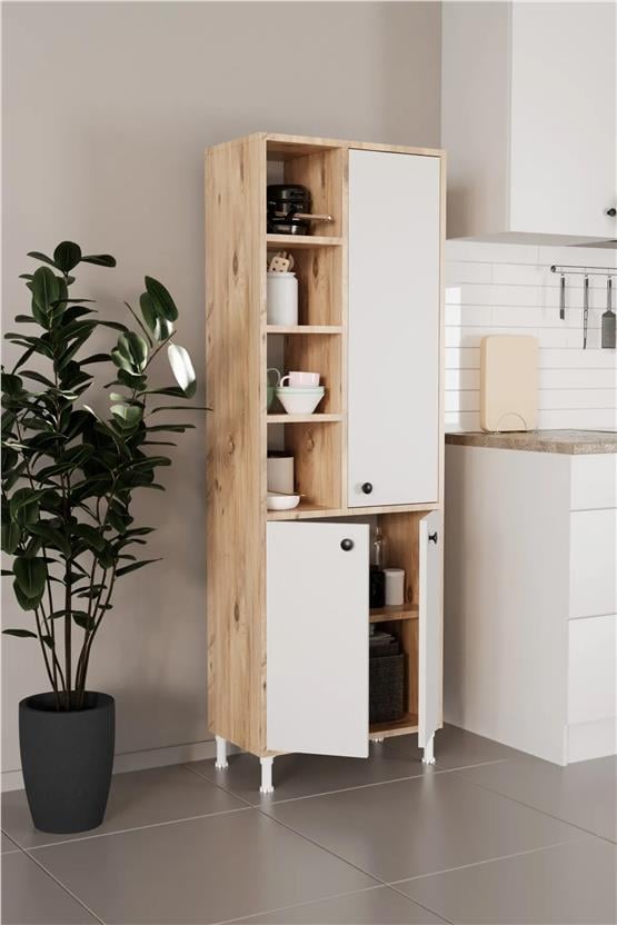 Evdemo Selen Çok Amaçlı Mutfak Banyo Dolabı Atlantik Çam