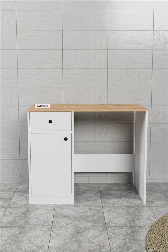 Evdemo Sena Çamaşır Makinesi Dolabı Atlantik Çam Beyaz