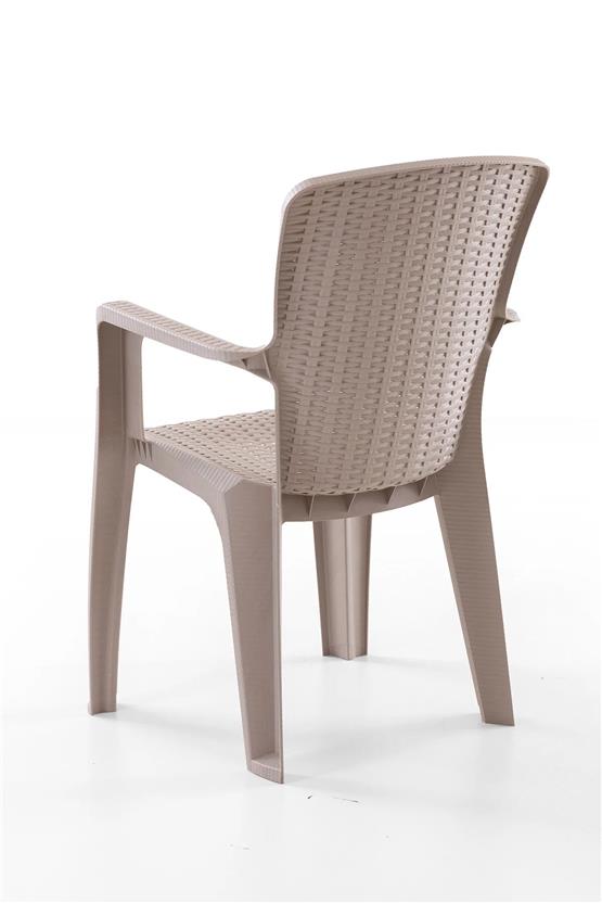 Evdemo Side 2li Rattan Sandalye Cappuccino