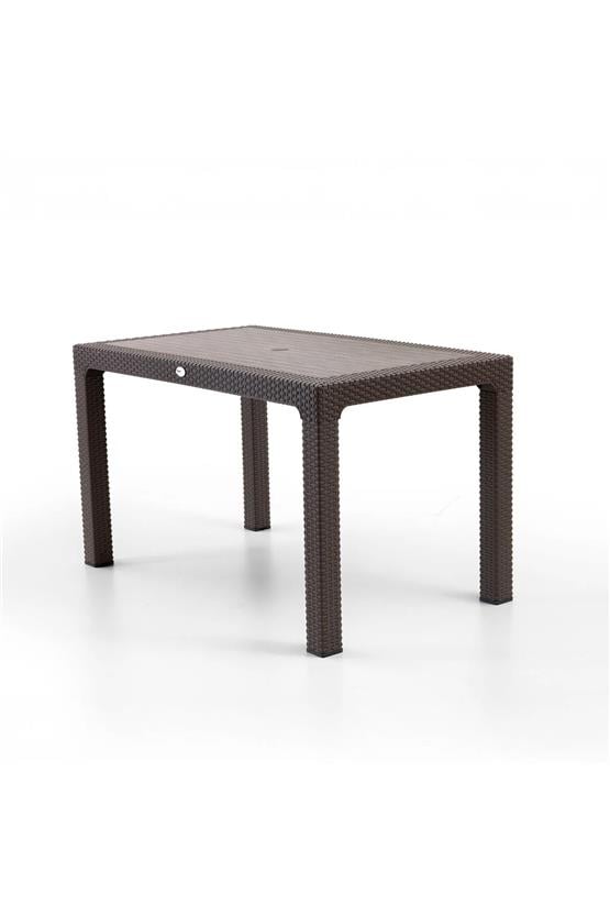 Evdemo Side 4 Kişilik Rattan Masa Sandalye Takımı Kahve