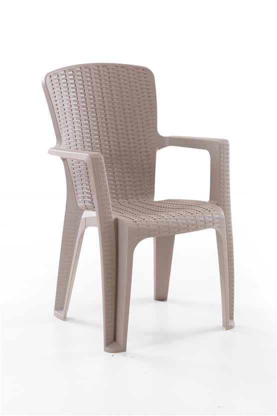 Evdemo Side 4lü Rattan Sandalye Cappuccino