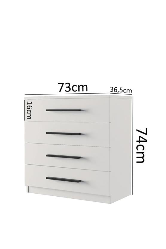 Evdemo Şifonyer Komodin 4 Çekmece