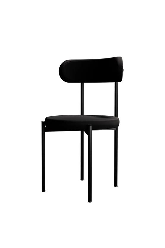 Evdemo Trend Tekli Mutfak Masası Sandalyesi Siyah-Siyah