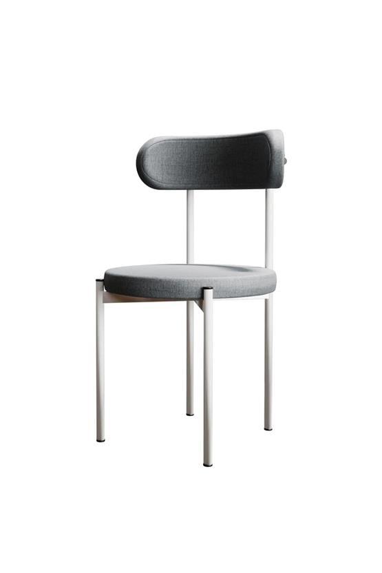 Evdemo Trend Tekli Mutfak Masası Sandalyesi Gri-Beyaz