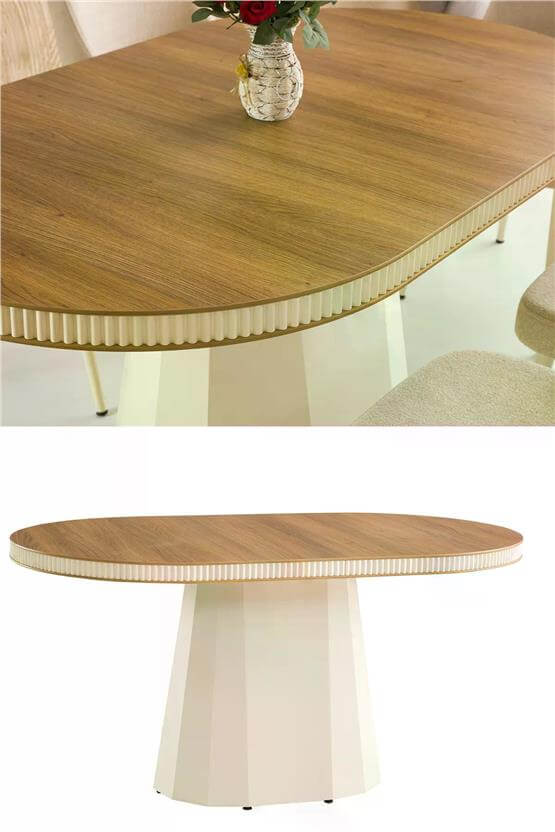 Eymense Akasya 4 Sandalyeli Mutfak Masa Takımı Meşe