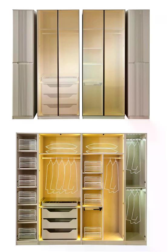 Eymense Akra 6 Kapaklı Gardırop Krem