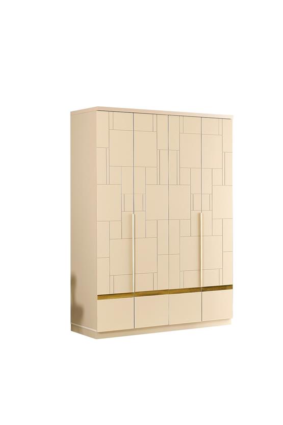 Eymense Antik 160lık Gardırop Bej