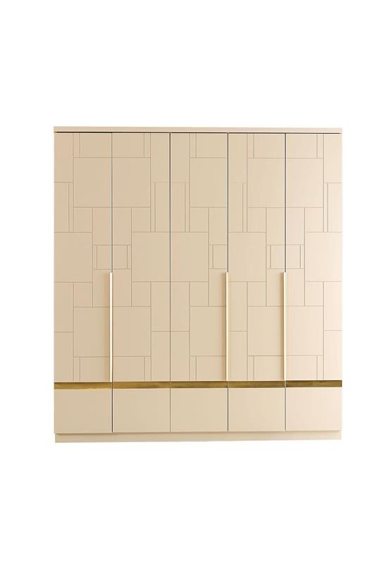 Eymense Antik 200lük Gardırop Bej