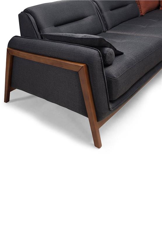 Eymense Antrasit Paris Köşe Koltuk Takımı