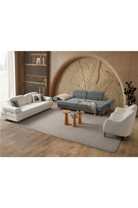Eymense Aries Yataklı Sandıklı Koltuk Takımı 3+3+1+1 Antrasit