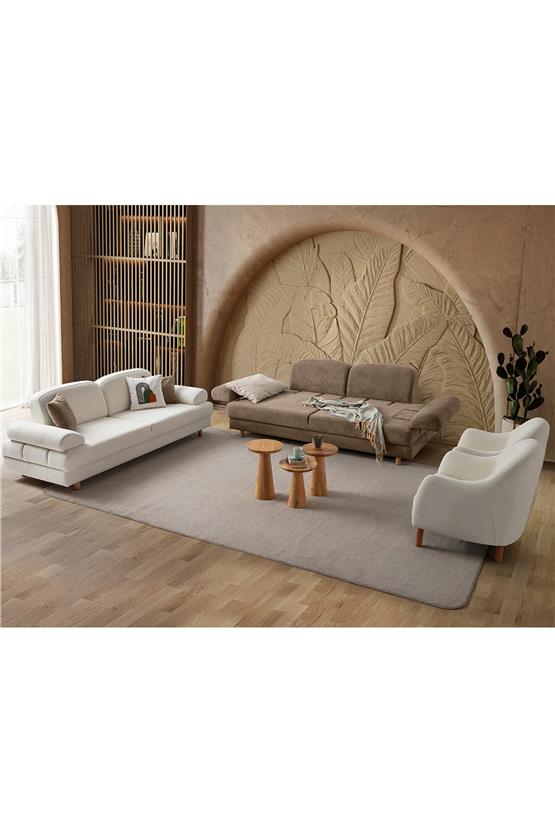Eymense Aries Yataklı Sandıklı Koltuk Takımı 3+3+1+1 Kahverengi