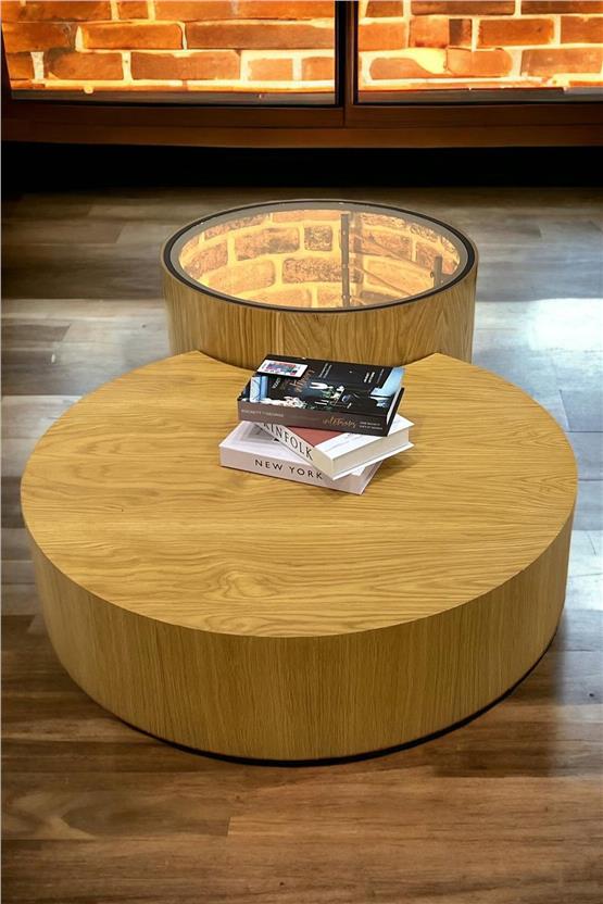 Eymense Arlena 2li 3D Orta Sehpa Seti Ceviz